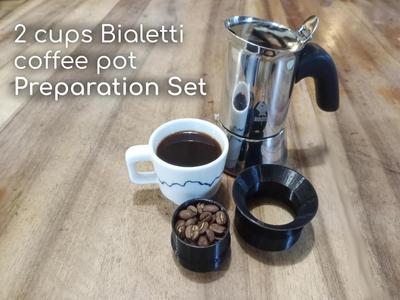Preparation Set for BIALETTI coffee pot 2 cups