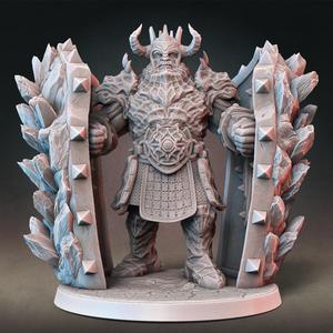 Fire Giant Dual Wielding Shields (Presupported)