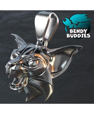 Cat Amulet / Kitty Spirit Jewelry Pre-Supported / Mythical Necklace / Feline Keychain 