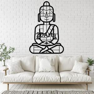 Cute Cartoon Buddha 2D Wall Art/Window Art