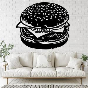 Cheeseburger 2D Wall Art/Window Art - Digital STL & SVG Files for 3D Printing and Laser Cutting