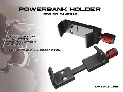 Powerbank holder rig cameras