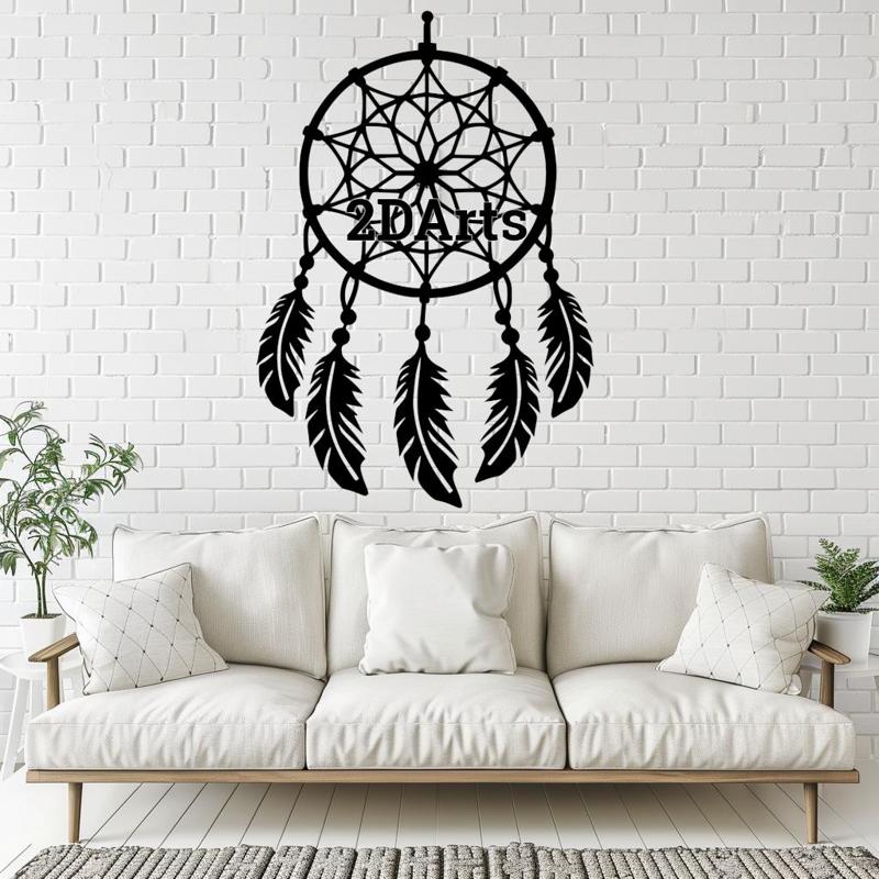 Dreamcatcher 2D Wall Art/Window Art - Digital STL & SVG File for 3D Printing or Laser Cutting