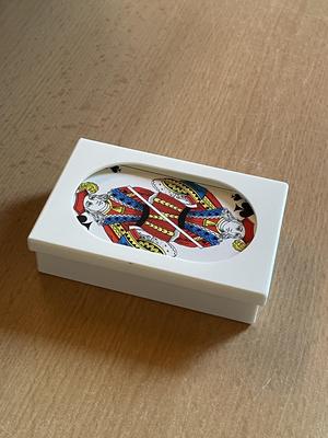 Storage box for playing cards
