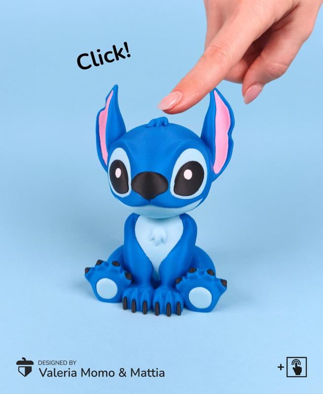 Stitch Clicker, Clicky Figure 3D Toy (Lilo & Stitch Fan-Art)