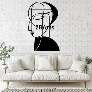 Abstract Modern Woman Face 2D Wall Art/Window Art - Digital STL & SVG Files for 3D Printing and Lase