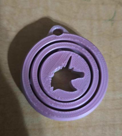 SPINNER KEYCHAIN UNICORN.stl