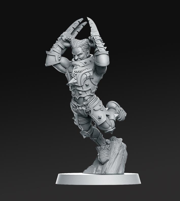 013 human blitzer Fantasy Football 32mm