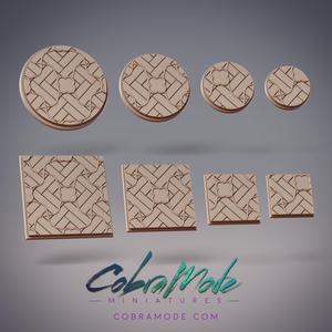 Temple Parquet Floor Base Pack (8pcs) - Round and Square Versions