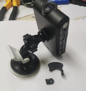 clip on the suction cup of the DVR or radar detector