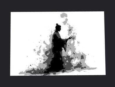 Taoist priest performing a hand sign