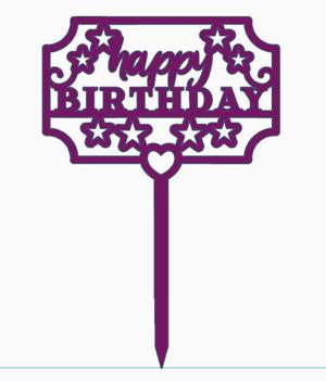 Birthday Cake Topper 8.stl