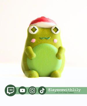 Froggy with Mushroom Hat