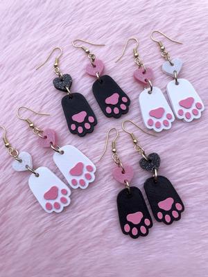 Cat Paw Earrings