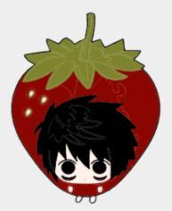 berry cute version keychain
