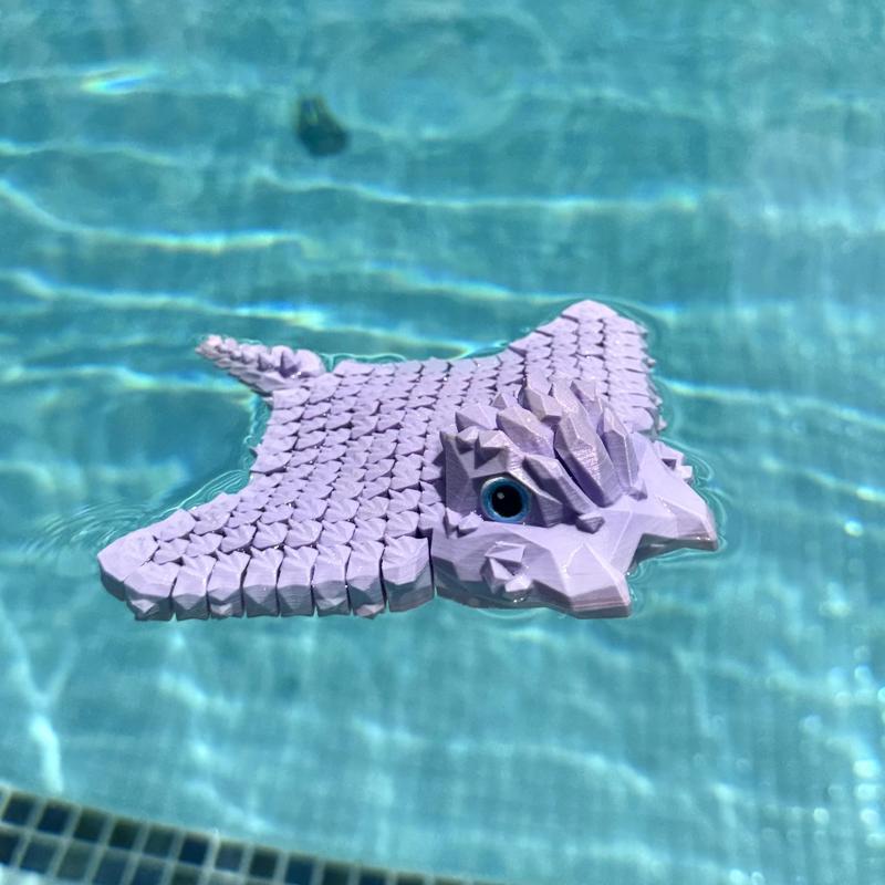 Flexi Cute Crystal Manta Ray