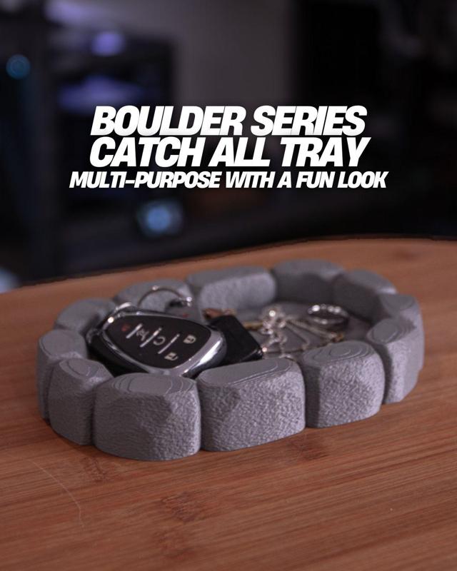Boulder Series Catch-All Tray – Organic Rock-Style Organizer