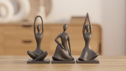 Harmony Pose Trio – Abstract Modern Sculptures