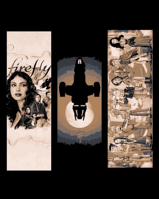 Bookmark Set Highlighting the TV Series Firefly and the Movie Serenity