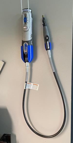 Wall holder for cordless Dremel