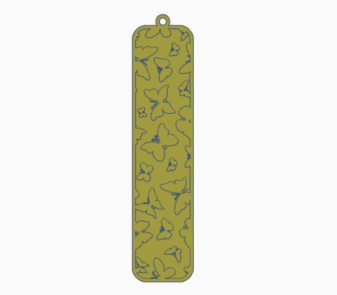 Butterfly Bookmark 5.stl