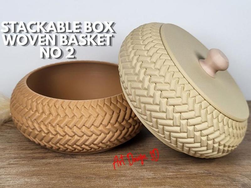 Jewelry Box Stackable Woven Basket No 2