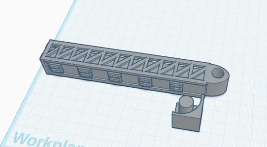 Hinged hangar catwalk for gunpla