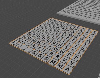 Scrabble tiles only (English)