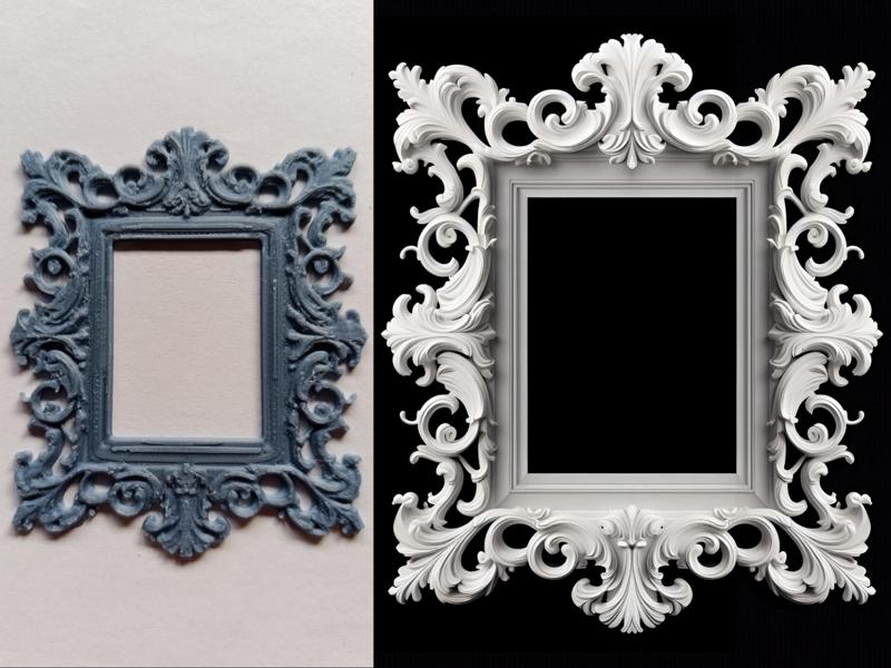 Decorative Baroque Cornice Frieze
