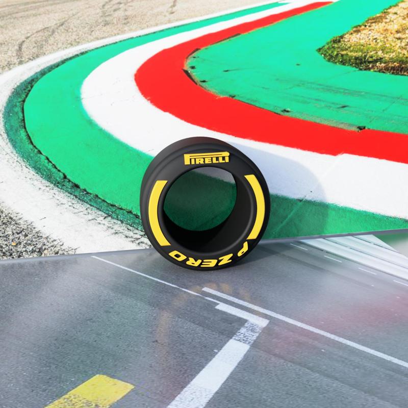 F1 tyre keychain