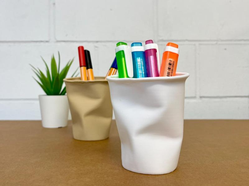 Crushed Paper Cup