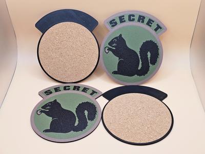 Secret Squirrel Coaster