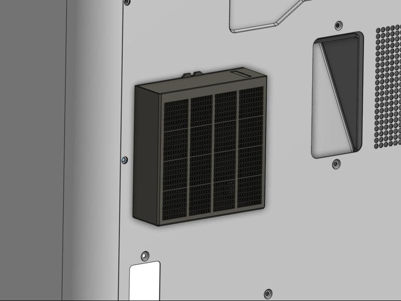External Carbon Air Filter Bambu Lab X1C P1S X1E
