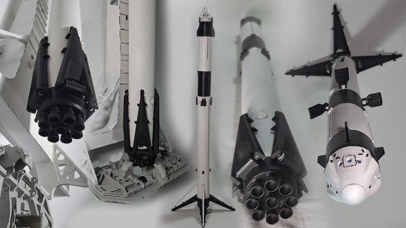 Falcon 9 Rocket - 1:100 - Booster