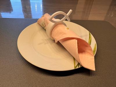 Napkin Ring Christening Communion Confirmation Fast