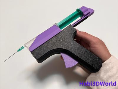 3D-Printed Syringe Dispenser Gun