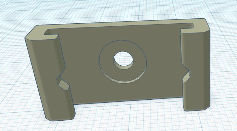 Base for under table cable clips / see original