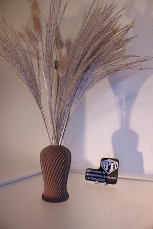 Wavy Umber Vase 