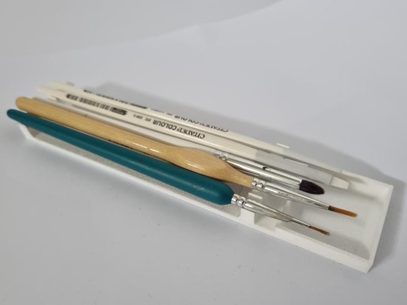 Paintbrush Drying Rack with Drip Tray