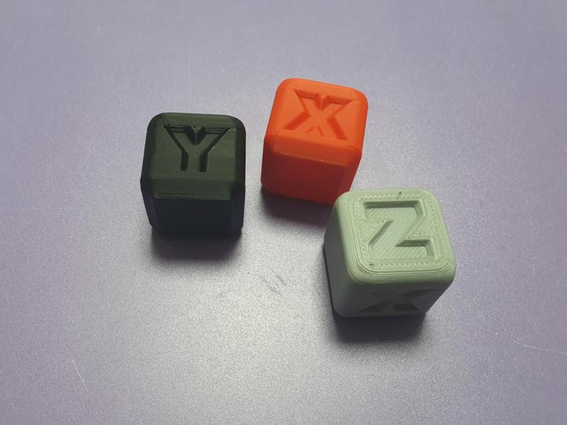 XYZ _ axis Calibration Cube 