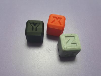 XYZ _ axis Calibration Cube 