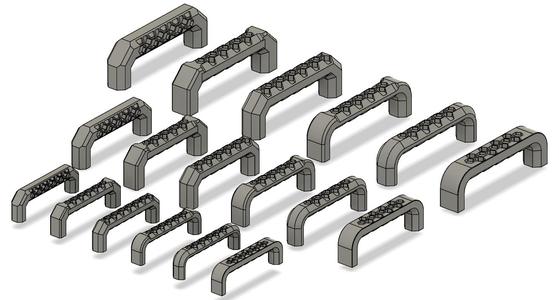 Hex Pattern Handle - for threaded insert