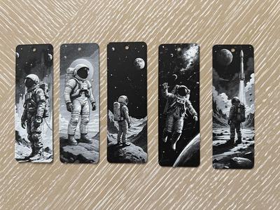 Spaceman Bookmarks Set 1