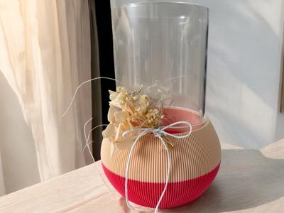 Wind Lantern Base (80cm) Grooved Look