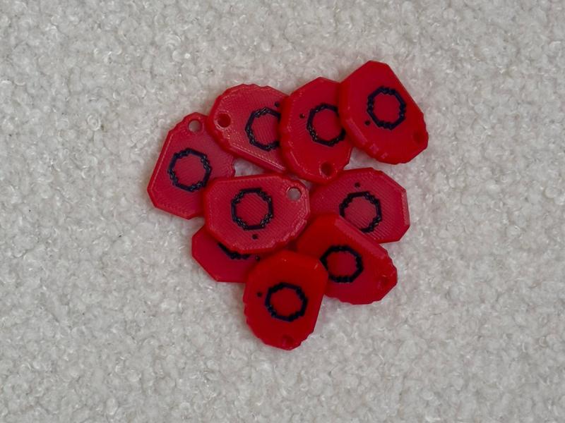 Tibia Great Fireball Rune Keychain (NO AMS)