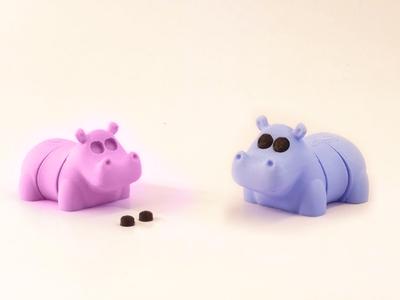 A funny little flexi hippopotamus