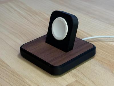 Elegant Apple Watch Charger with Laser Cut Wood