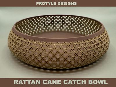 Catch Bowl - Rattan Cane Webbing