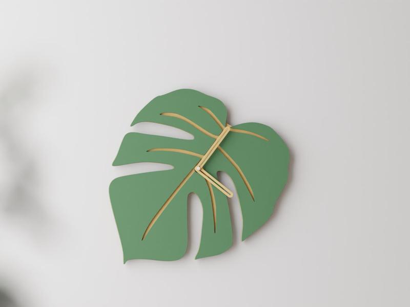 Monstera Wall Clock