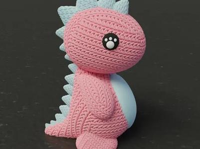Knitted dino